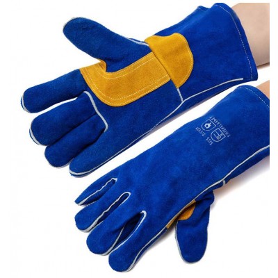 Ce Standard Hot-sale Premium Protective Safety Electric Leather Heat Resistant Welding Gloves